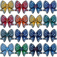 Load image into Gallery viewer, 32 Ice Hockey Teams Bling Bow Designs Bundle PNG
