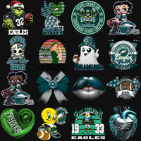 Load image into Gallery viewer, 72 Philadelphia Eagles Super Bowl 2025 Football Designs Bundle PNG
