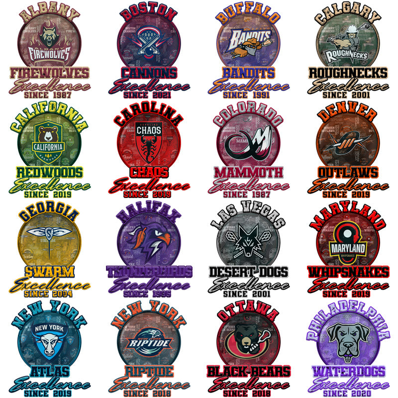 23 Lacrosse League Excellence Designs Bundle PNG