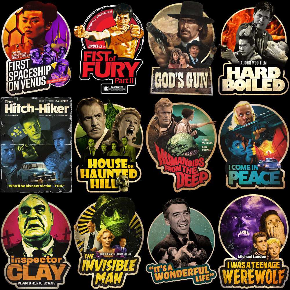 76 Old Best Movies Classics Vintage Designs Bundle PNG