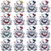 Load image into Gallery viewer, 32 Ice Hockey Teams Carebear Cheerleader Designs Bundle PNG
