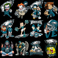 Load image into Gallery viewer, 60 Philadelphia Eagles Super Bowl 2025 Football Designs Bundle PNG
