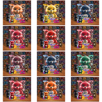 Load image into Gallery viewer, 32 Ice Hockey Teams Care Bear Box Tumbler Wrap Bundle JPG
