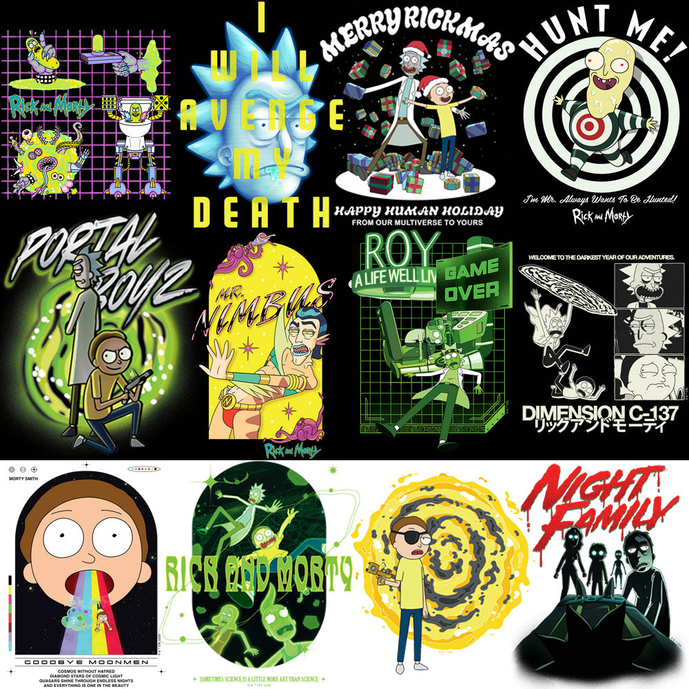 100 Cartoon Rick Series Morty Designs Bundle PNG