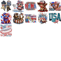 Load image into Gallery viewer, 200 4th of July Patriotic USA Festive Designs Bundle PNG
