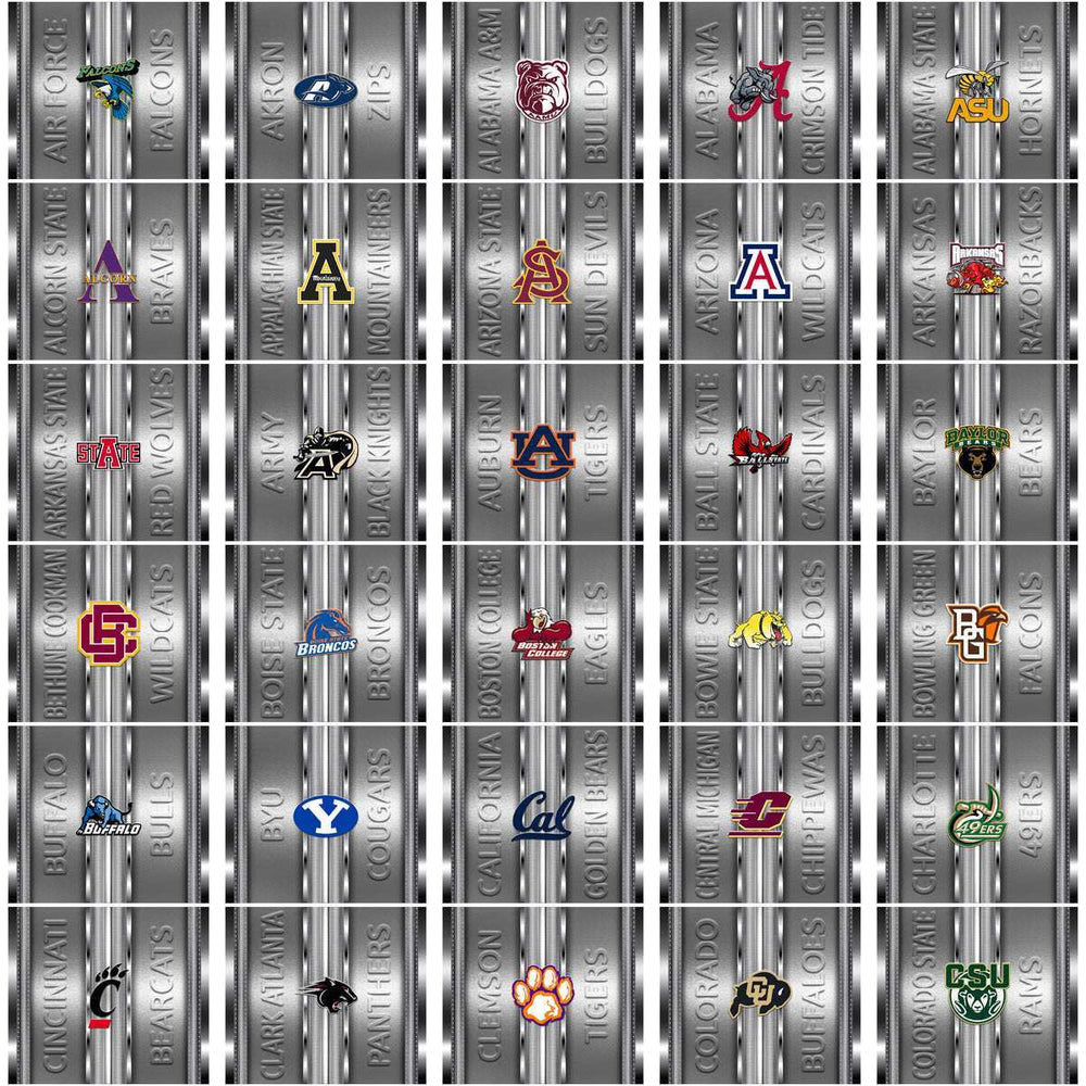 128 NCAA College Sports Metallic Tumbler Wrap Bundle JPG