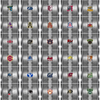Load image into Gallery viewer, 128 NCAA College Sports Metallic Tumbler Wrap Bundle JPG
