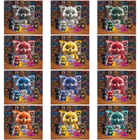 Load image into Gallery viewer, 32 Ice Hockey Teams Care Bear Box Tumbler Wrap Bundle JPG
