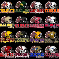 Load image into Gallery viewer, 126 College NCAA FB Helmet &amp; Stripes PNG Designs Bundle
