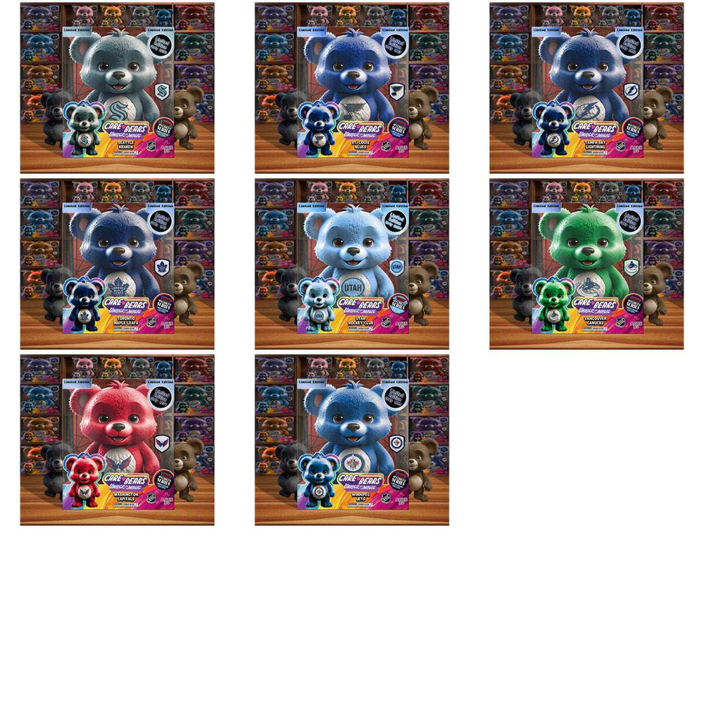 32 Ice Hockey Teams Care Bear Box Tumbler Wrap Bundle JPG