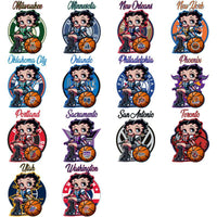 Load image into Gallery viewer, 30 Basketball Teams Betty Boop Basketball Designs Bundle PNG
