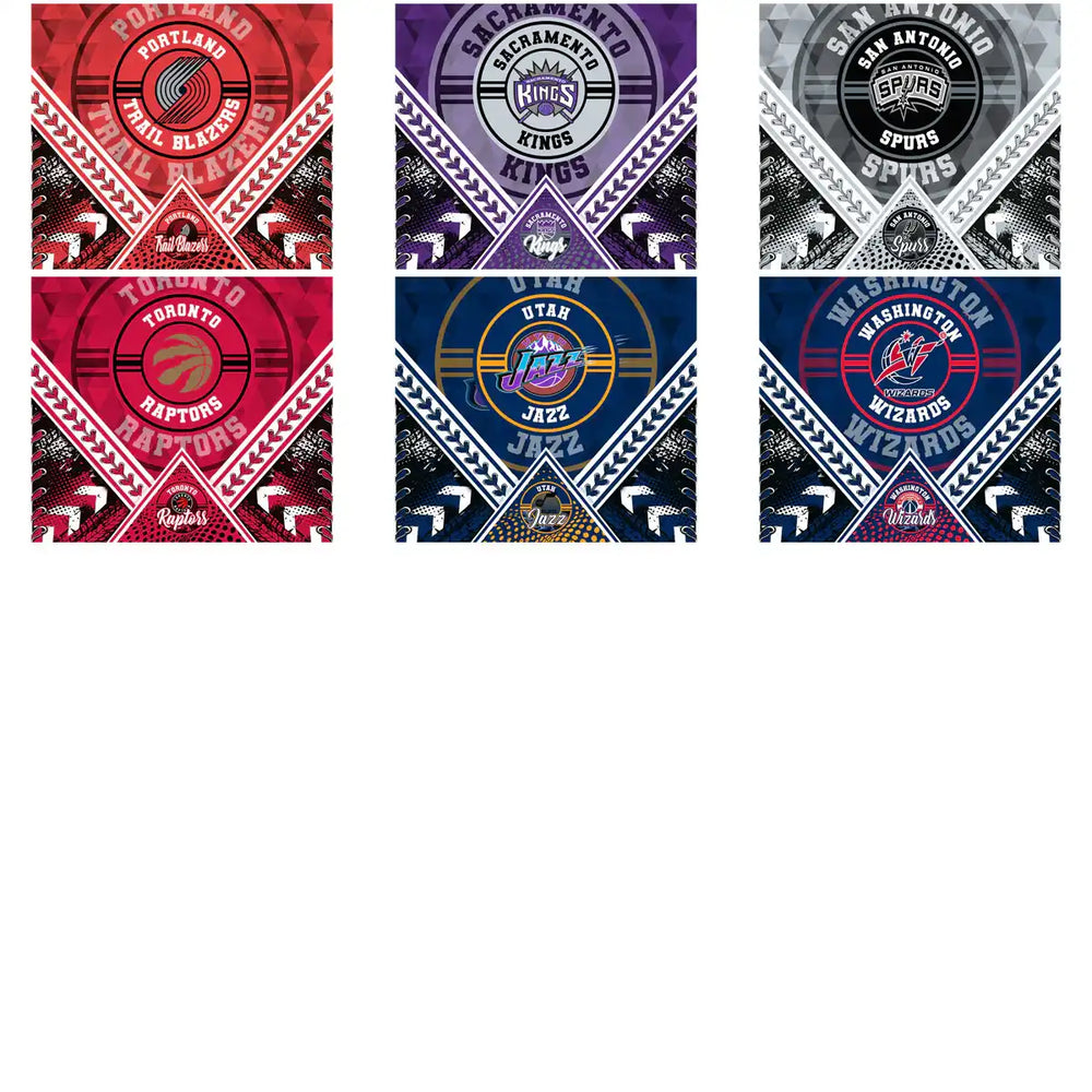 NBA team designs for DTF/DTG, embroidery, tumbler wraps - Portland, Sacramento, San Antonio, Toronto, Utah, Washington