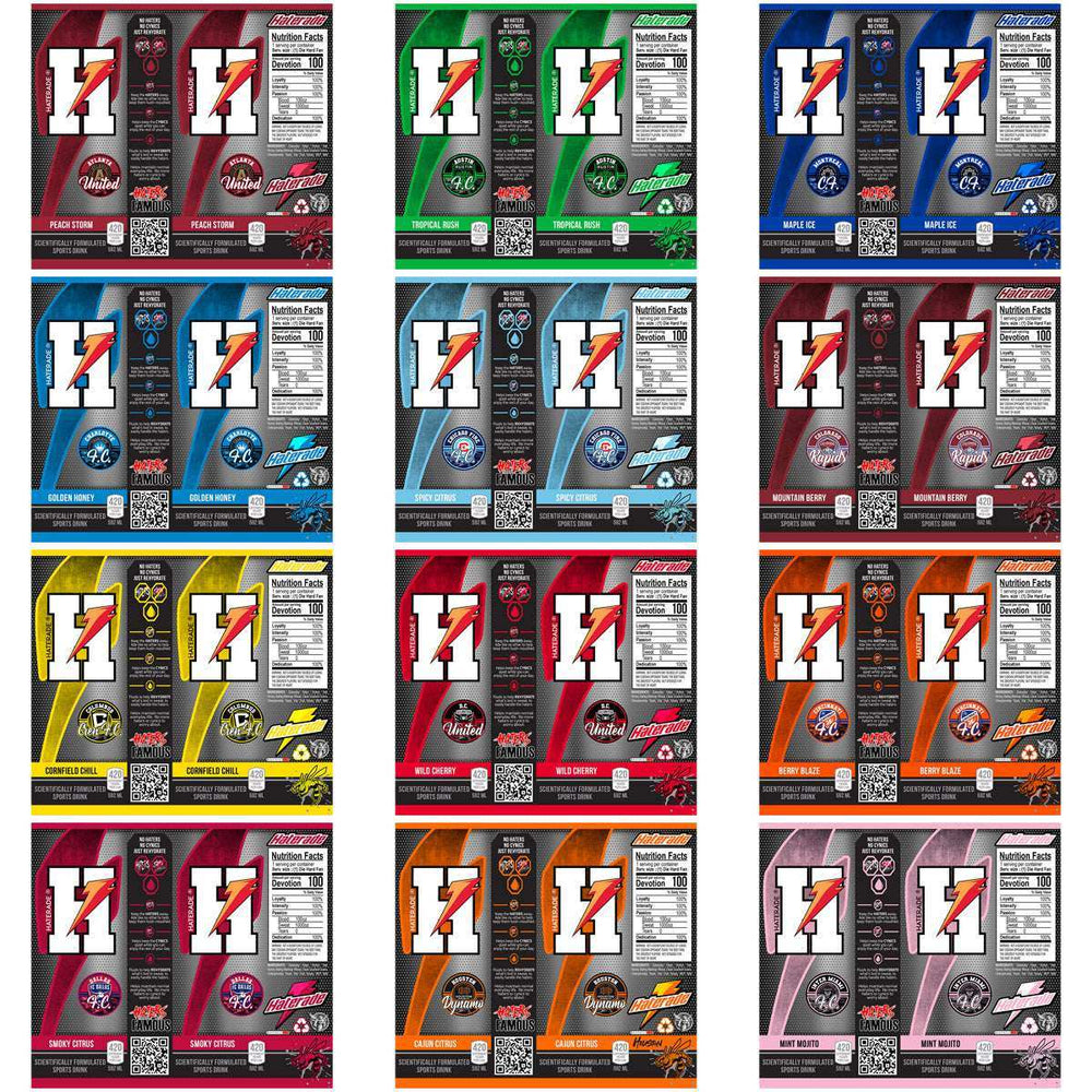 30 Soccer USA Teams Haterade Tumbler Wrap Bundle JPG