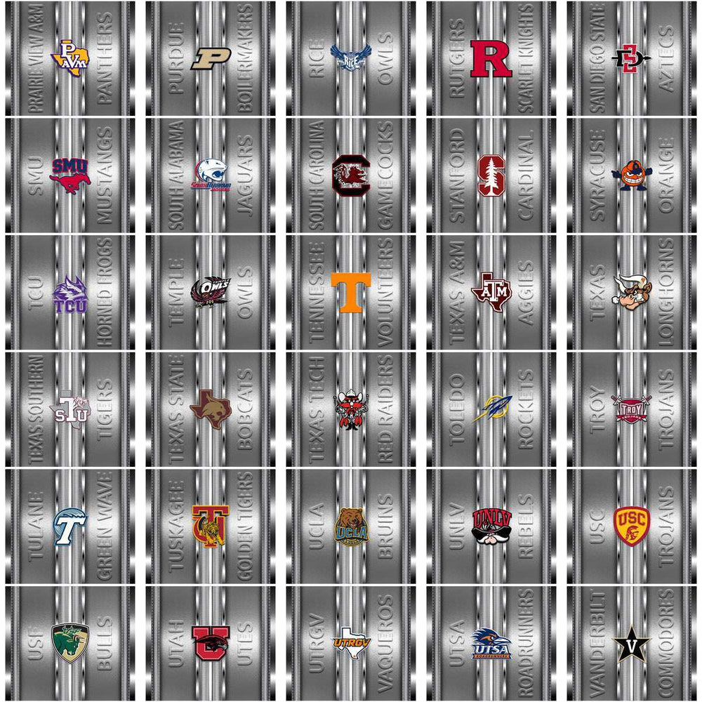 128 NCAA College Sports Metallic Tumbler Wrap Bundle JPG