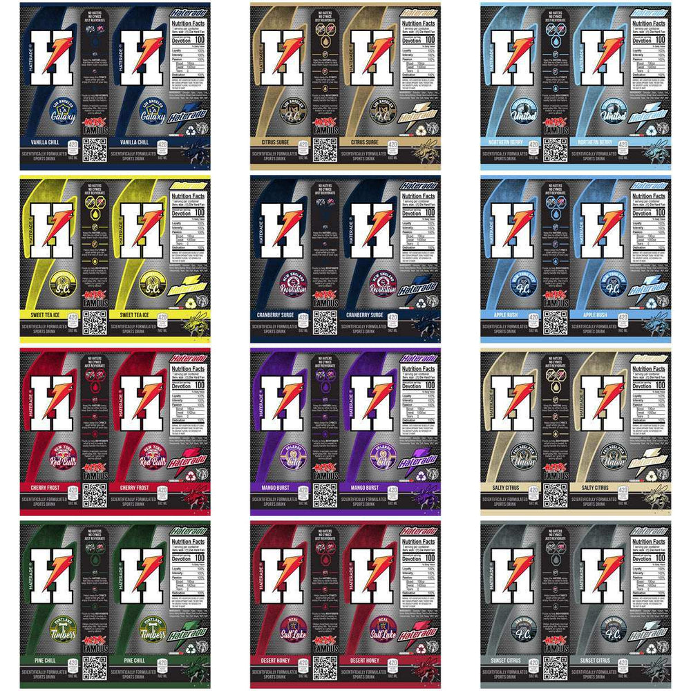 30 Soccer USA Teams Haterade Tumbler Wrap Bundle JPG