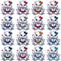 Load image into Gallery viewer, 30 Baseball Teams Carebear Cheerleader Designs Bundle PNG
