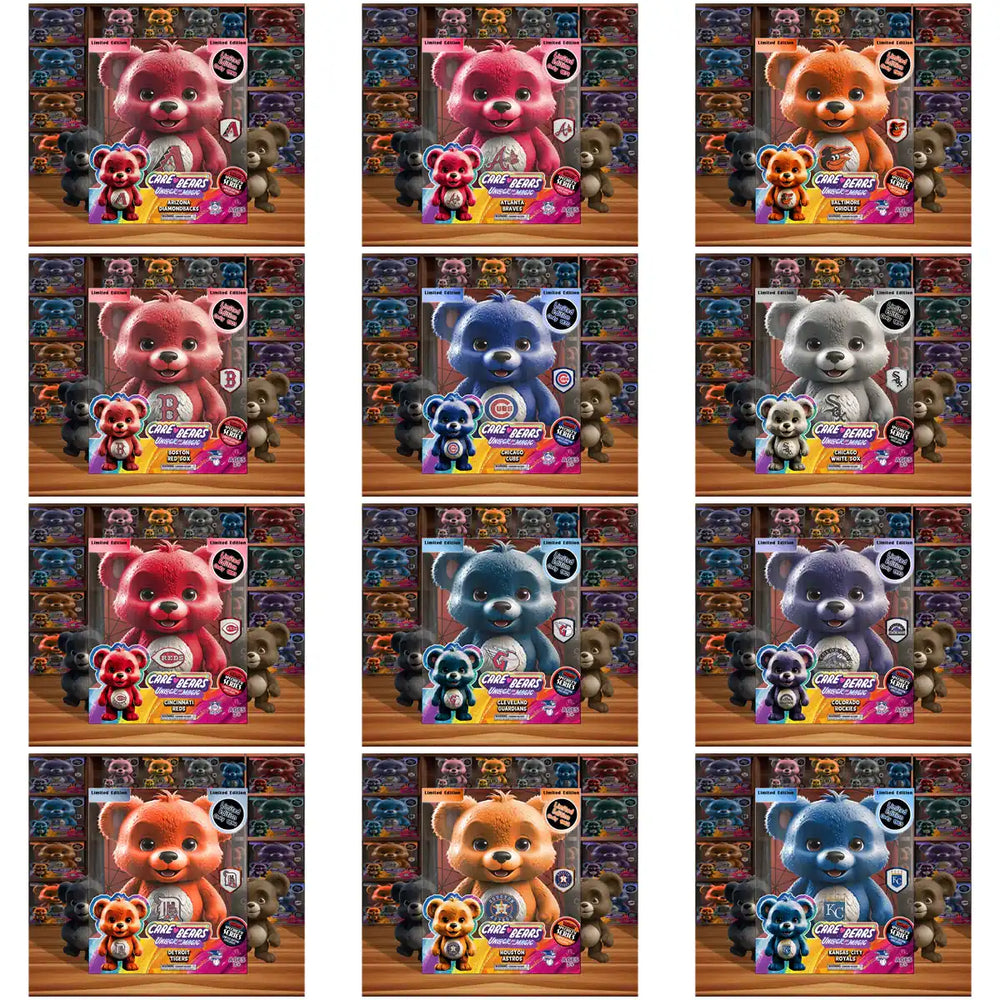 Care Bears Unicef Magic MLB Team Editions - Limited Edition Collectible Bears with Team Logos