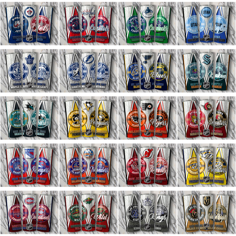 32 Ice Hockey Teams Sports v1 Tumbler Wrap Bundle JPG