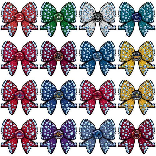 30 Basketball Teams Bling Bow Designs Bundle PNG