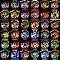 Load image into Gallery viewer, 123 College NCAA Team Retro PNG Designs Bundle
