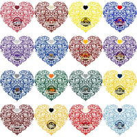 Load image into Gallery viewer, 55 College NCAA Teams Fancy Heart Designs Bundle PNG
