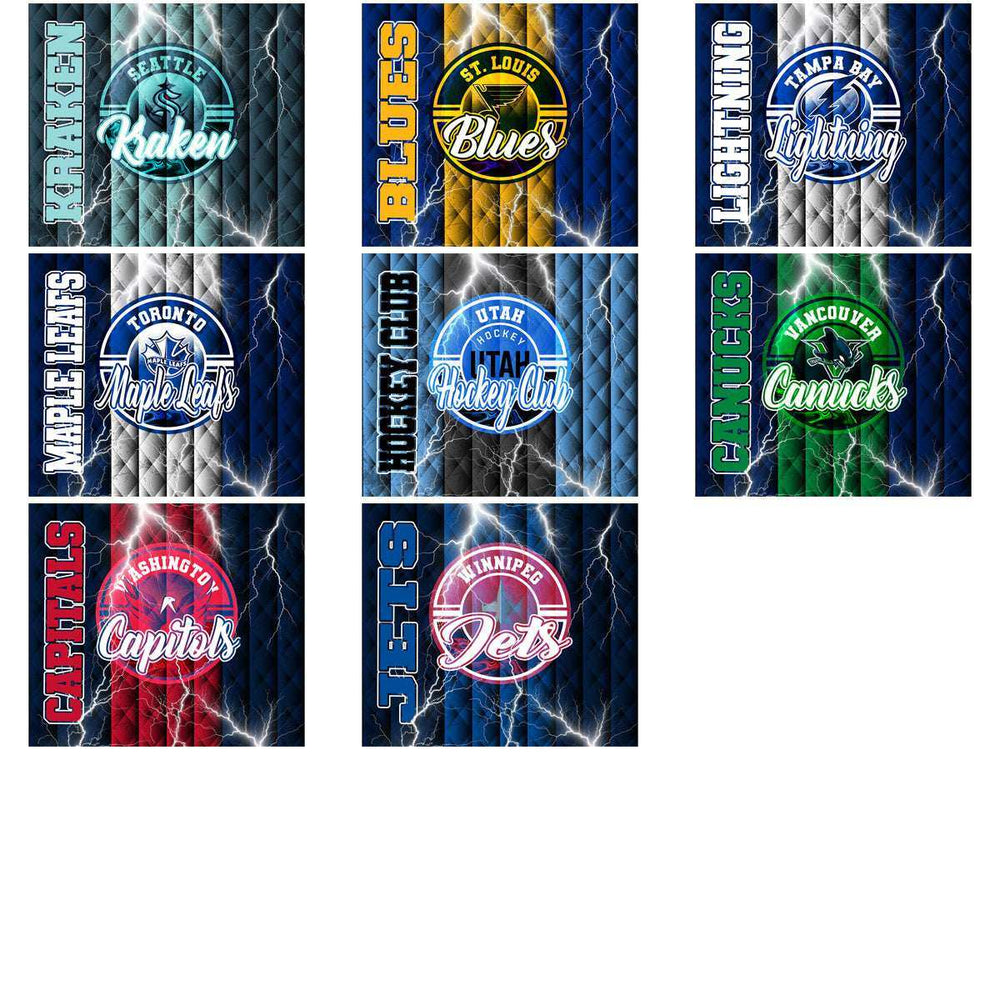 32 Ice Hockey Teams Diamond Thunder Tumbler Wrap Bundle JPG