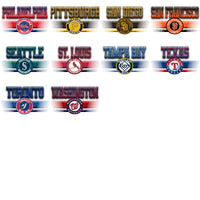 Load image into Gallery viewer, 30 Baseball Teams Team Stripe Designs Bundle PNG
