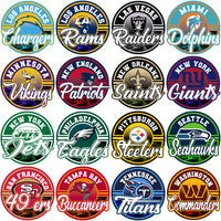 Load image into Gallery viewer, 32 Football Teams Circular Metallic Logos Designs Bundle PNG
