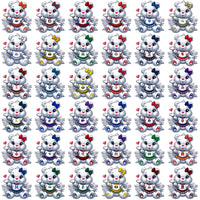 Load image into Gallery viewer, 126 College NCAA Carebear Cheerleader PNG Designs Bundle
