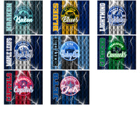 Load image into Gallery viewer, 32 Ice Hockey Teams Diamond Thunder Tumbler Wrap Bundle JPG

