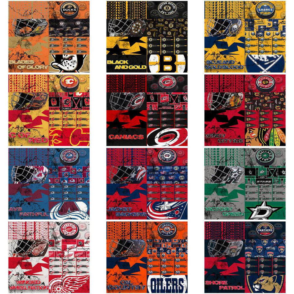 32 Ice Hockey Teams Distressed BG Tumbler Wrap Bundle JPG
