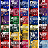 Load image into Gallery viewer, 142 NCAA College Sports Grunge Split Tumbler Wrap Bundle JPG
