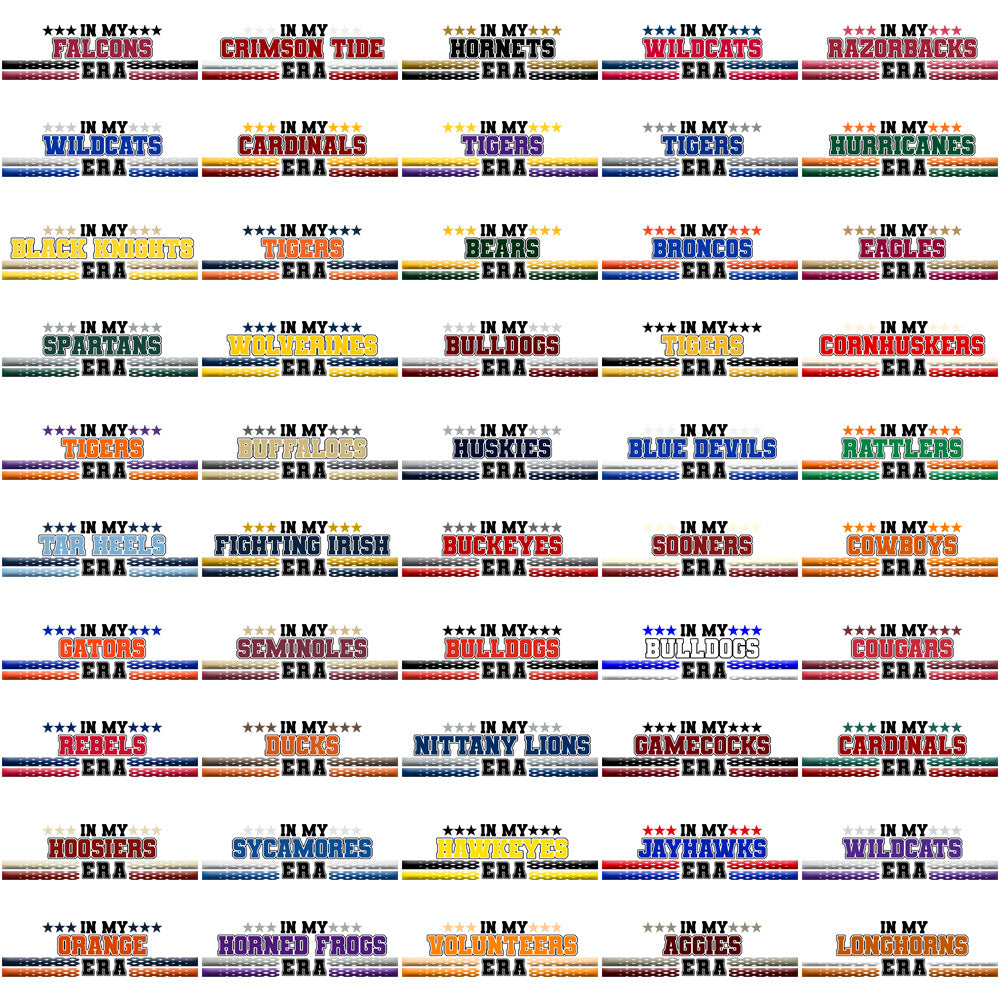 61 College NCAA Teams In My Team Era Designs Bundle PNG