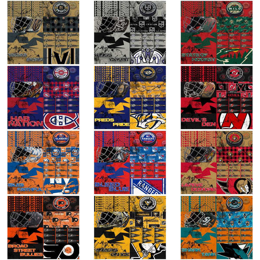 32 Ice Hockey Teams Distressed BG Tumbler Wrap Bundle JPG