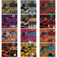 Load image into Gallery viewer, 32 Ice Hockey Teams Distressed BG Tumbler Wrap Bundle JPG
