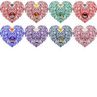 Load image into Gallery viewer, 55 College NCAA Teams Fancy Heart Designs Bundle PNG
