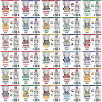Load image into Gallery viewer, 128 NCAA College Sports Bud Light Seltzer Tumbler Wrap Bundle JPG
