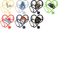 Load image into Gallery viewer, 23 Lacrosse League Heart Beat Designs Bundle PNG

