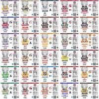 Load image into Gallery viewer, 128 NCAA College Sports Bud Light Seltzer Tumbler Wrap Bundle JPG
