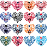Load image into Gallery viewer, 30 Baseball Teams Fancy Heart Designs Bundle PNG
