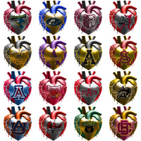 Load image into Gallery viewer, 118 College NCAA Bleeding Heart PNG Designs Bundle
