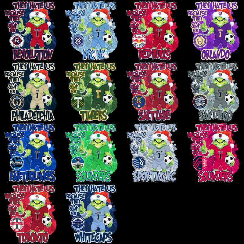 30 Soccer Teams Grinch They Hate Us v2 Designs Bundle PNG