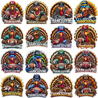 Load image into Gallery viewer, 32 Thanksgiving Turkey Football Teams Designs Bundle PNG
