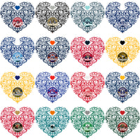 Load image into Gallery viewer, 32 Ice Hockey Teams Fancy Heart Designs Bundle PNG
