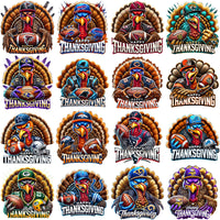 Load image into Gallery viewer, 32 Thanksgiving Turkey Football Teams Designs Bundle PNG
