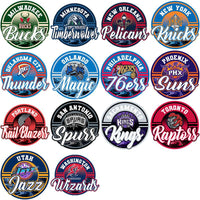 Load image into Gallery viewer, 30 Basketball Teams Circular Metallic Logos Designs Bundle PNG
