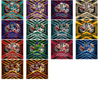 Load image into Gallery viewer, 32 Football Team Honeycomb Mascots Wraps Tumbler Wrap Bundle JPG
