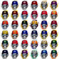 Load image into Gallery viewer, 118 College NCAA Smokin Skull PNG Designs Bundle
