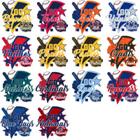 Load image into Gallery viewer, 30 Baseball Teams Go Team Bolt Designs Bundle PNG
