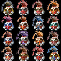 Load image into Gallery viewer, 55 College NCAA Teams Football Mohawk Designs Bundle PNG
